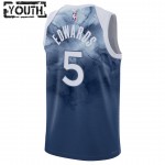 Minnesota Timberwolves Trikot Anthony Edwards 5 Nike 2023-24 City Edition Blau Swingman - Kinder